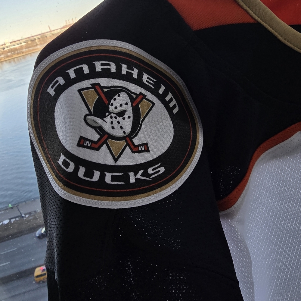 Fanatics Anaheim Ducks Blank Jersey - Black, White, Gold, Red - Picture 4 of 6